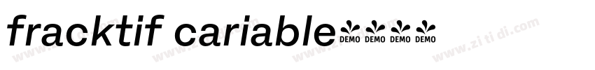 fracktif cariable字体转换